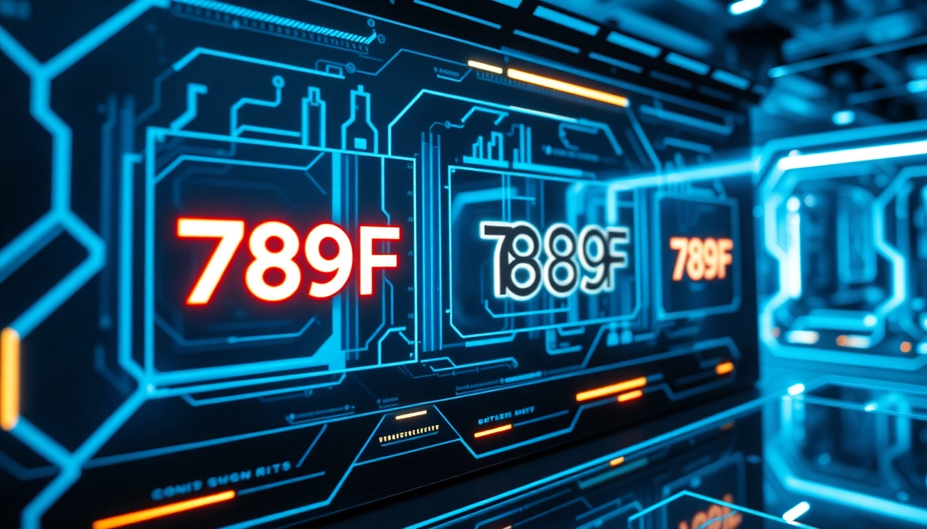 789F platform interface illustrating innovative features with vibrant visuals and user-friendly design, emphasizing modern technology and accessibility for users.