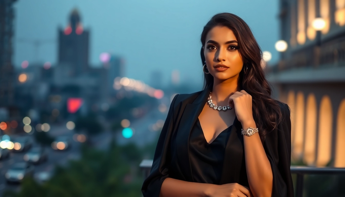 Bangalore Call Girl offering refined companionship with elegant attire and welcoming gaze for discerning clients.