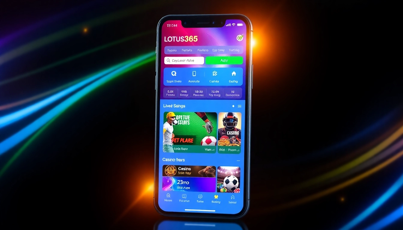 Use the Lotus365 App to place live sports bets easily on your mobile device with a smooth, secure interface for quick transactions and real-time updates.