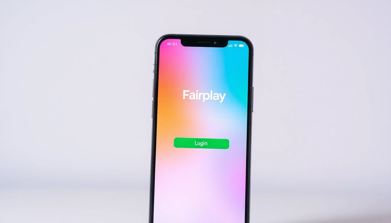 user logging into Fairplay login portal on a smartphone, emphasizing secure and straightforward access to betting accounts.