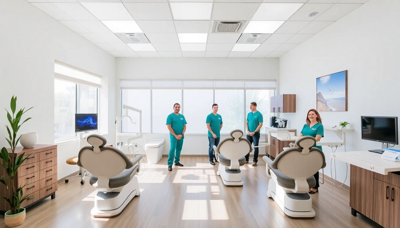 Happy patient receiving dental care at Ventura Bright Dental in a clean, modern clinic environment
