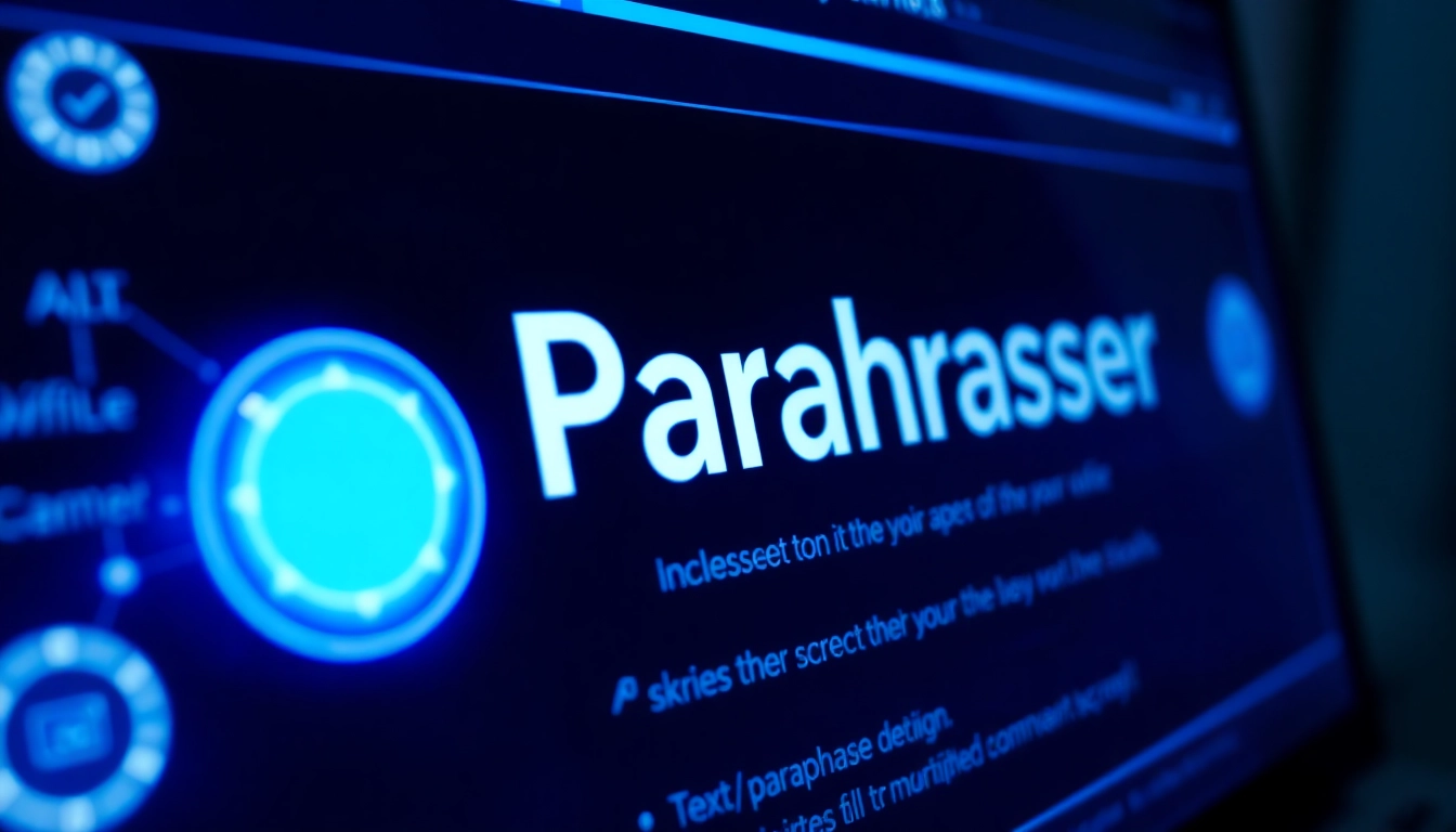 Paraphraser tool in action transforming text for better clarity and originality on a modern