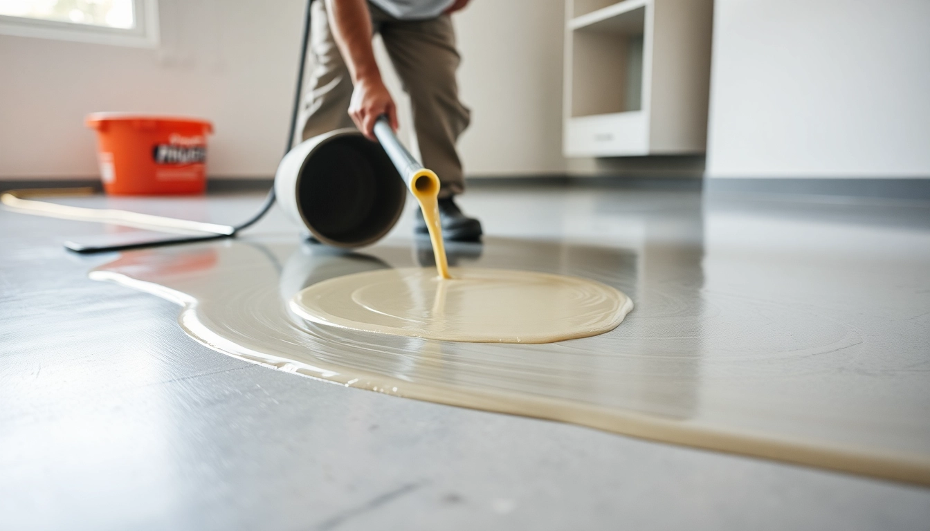 Liquid screeding Birmingham professional installation showcasing smooth and precise floor finishing